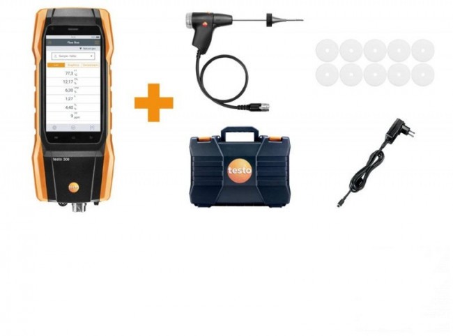 Комплект Testo 300 Longlife (NO, СО с H2-компенсацией  до 30 000 ppm) Комплект Testo 300 Longlife (NO, СО с H2-компенсацией  до 30 000 ppm)