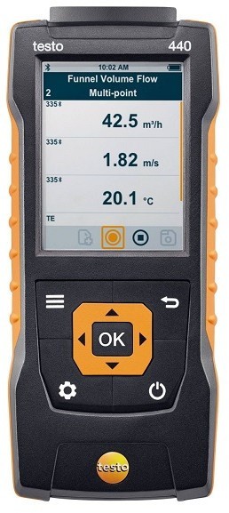 Комплект Testo 440 с крыльчаткой 16 мм и кейсом
