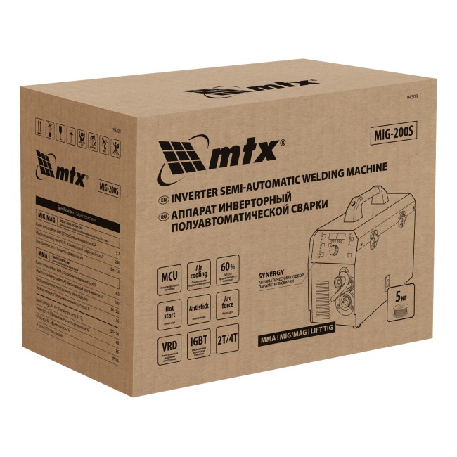 Аппарат полуавтоматической cварки MIG-200S MTX