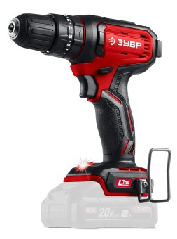 Ударная дрель-шуруповерт ДШУ-40 ЗУБР 20 В, 40 Н·м, без АКБ (LMS)