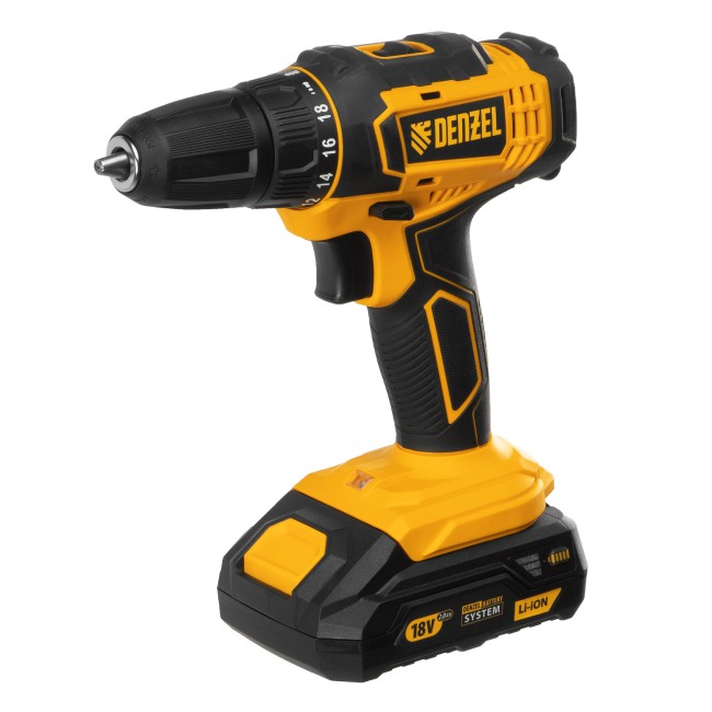 Дрель-шуруповерт аккумуляторная CDL-18-02BM Denzel