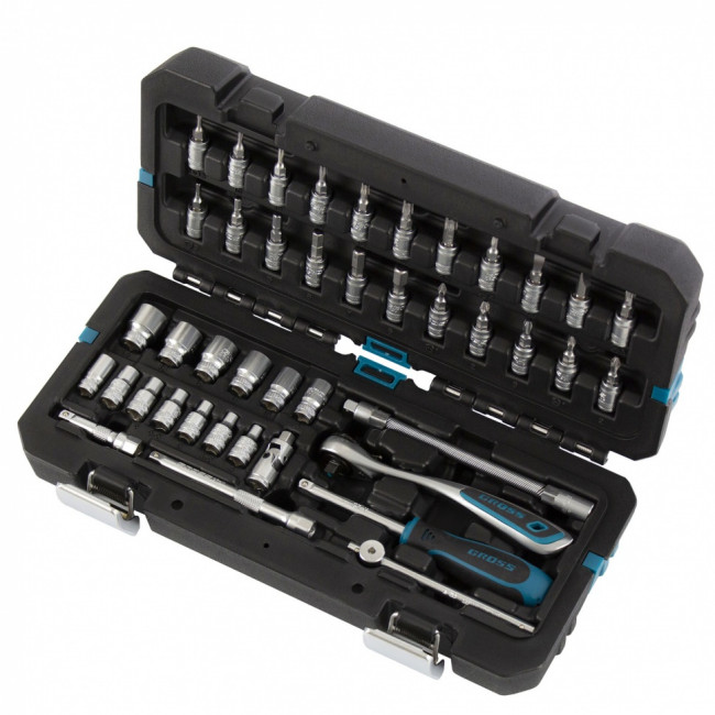 Набор инструментов 1/4", CrV 42 предмета Gross