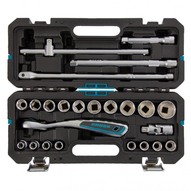 Набор инструментов 1/2", CrV 24 предмета Gross