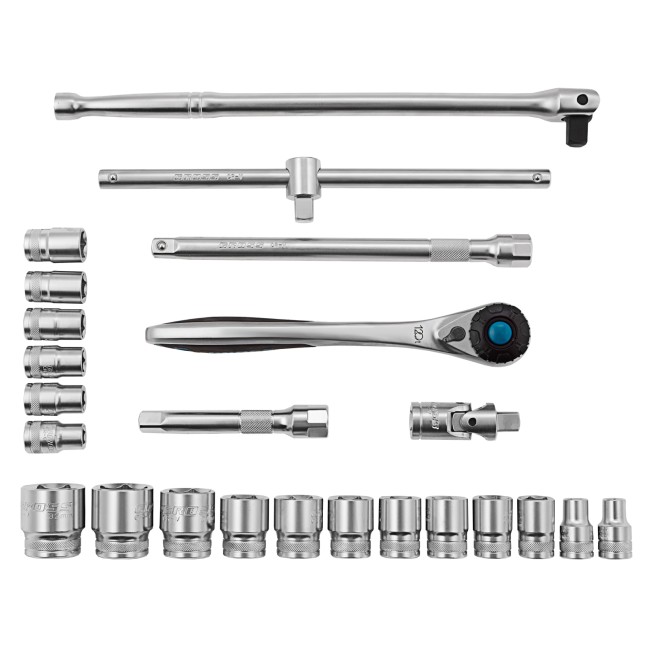 Набор инструментов 1/2", CrV 24 предмета Gross
