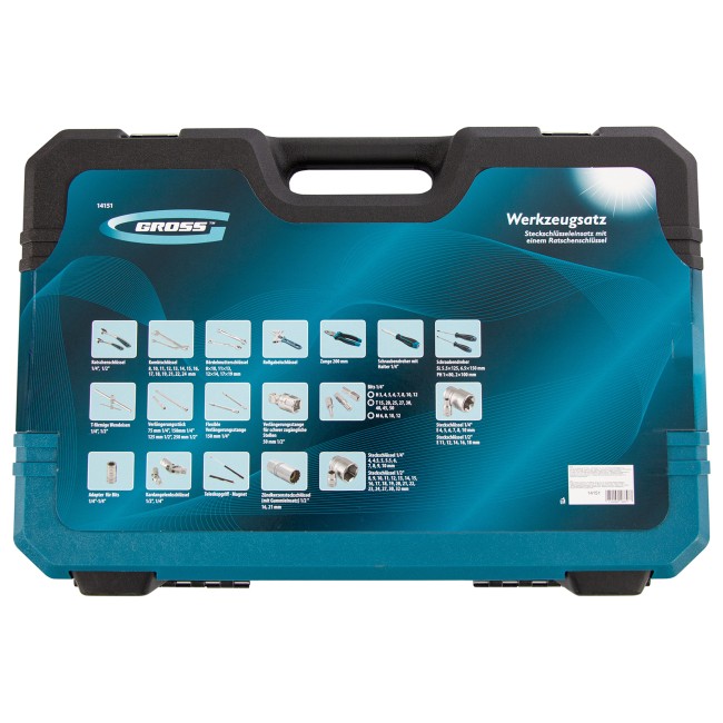 Набор инструментов 1/4", 1/2", CrV 101 предмет Gross