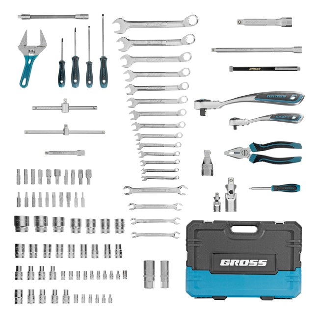 Набор инструментов 1/4", 1/2", CrV 101 предмет Gross