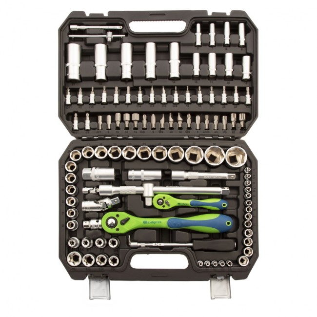 Набор инструментов 1/2", 1/4" CrV 108 предметов Сибртех