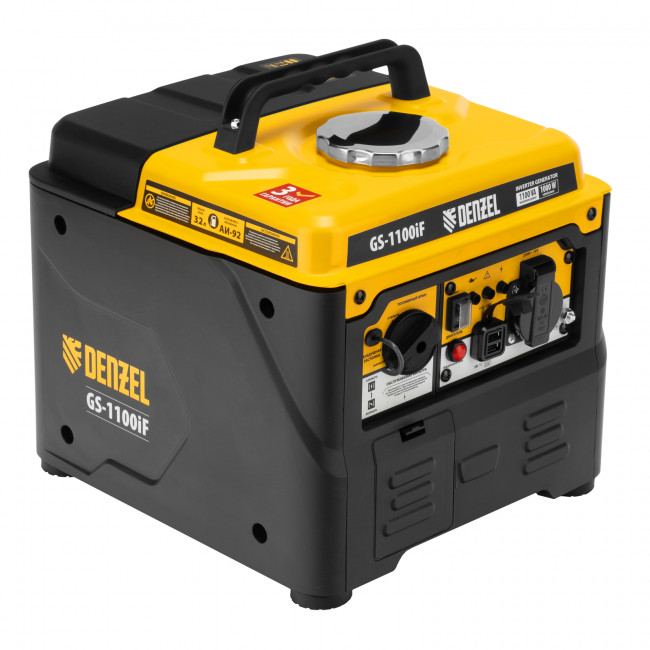 Генератор инверторный GS-1100iF 1,1 кВт DENZEL