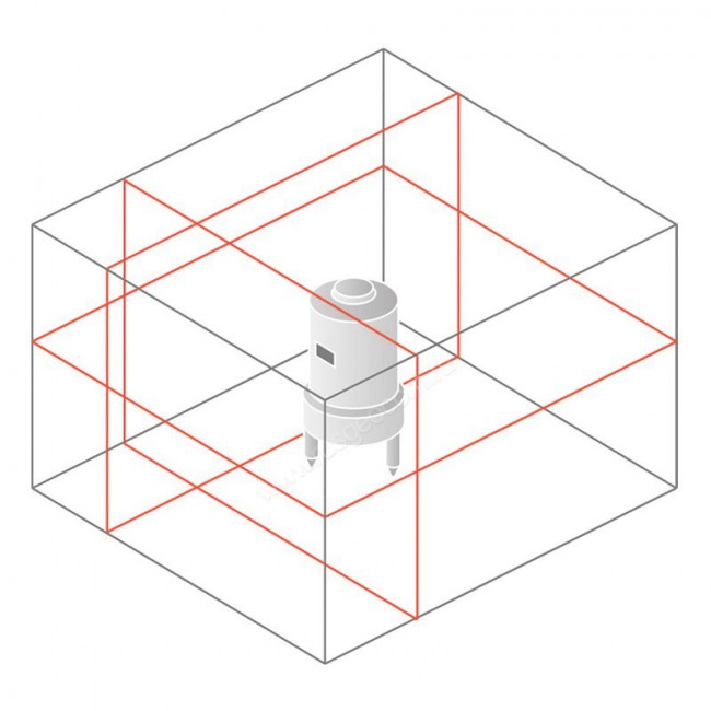 Лазерный уровень Bosch GLL 3-80 C + вкладка под L-BOXX (0.601.063.R00)