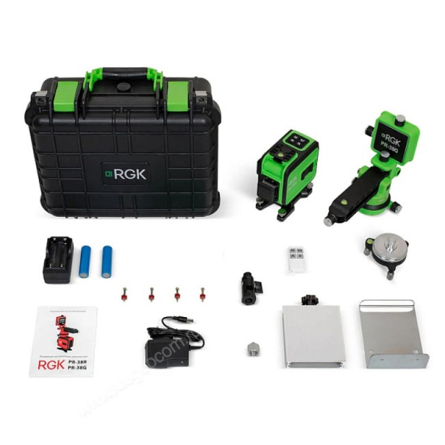 Лазерный уровень RGK PR-38G с калибровкой Лазерный уровень RGK PR-38G с калибровкой
