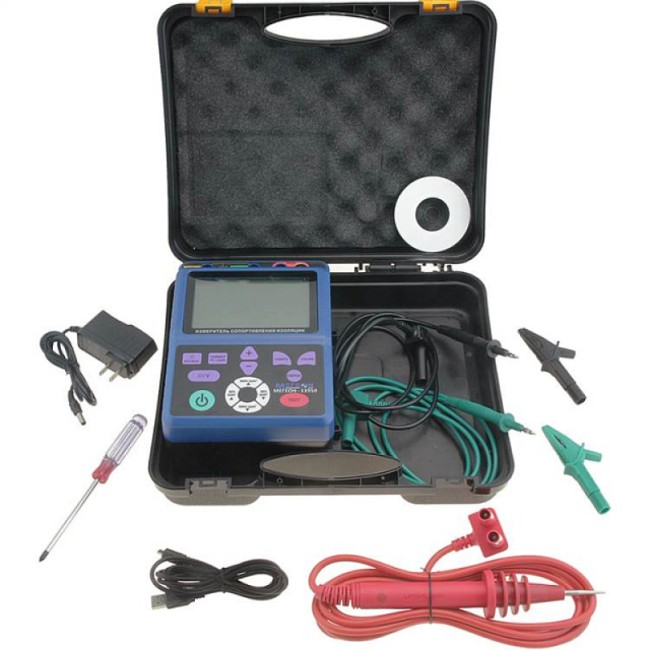 Измеритель сопротивления изоляции (мегаомметр) МЕГЕОН 13950 с поверкой