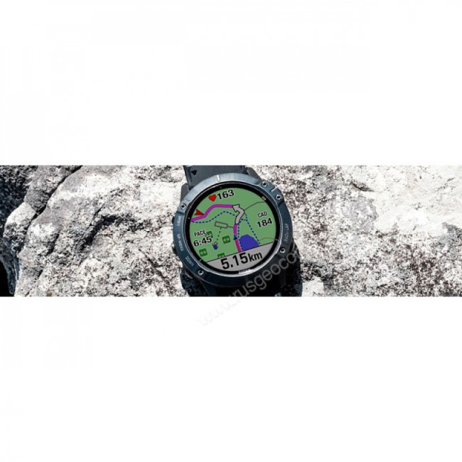Часы Garmin Fenix 6 Pro Solar серые с черным ремешком Часы Garmin Fenix 6 Pro Solar серые с черным ремешком