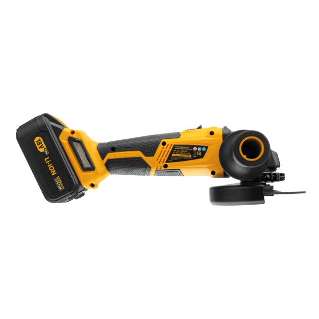 Машина углошлифовальная аккумуляторная BLG-IB-18-125-4 Denzel Машина углошлифовальная аккумуляторная BLG-IB-18-125-4 Denzel