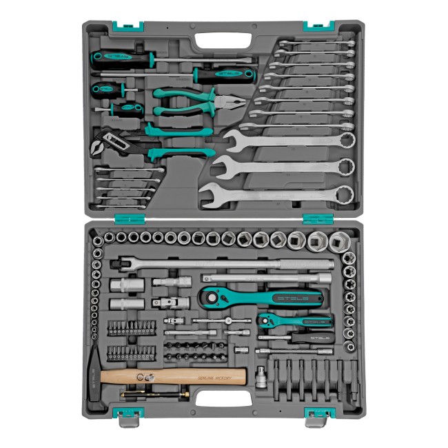 Набор инструментов 1/4", 1/2" Cr-V 119 предметов Stels