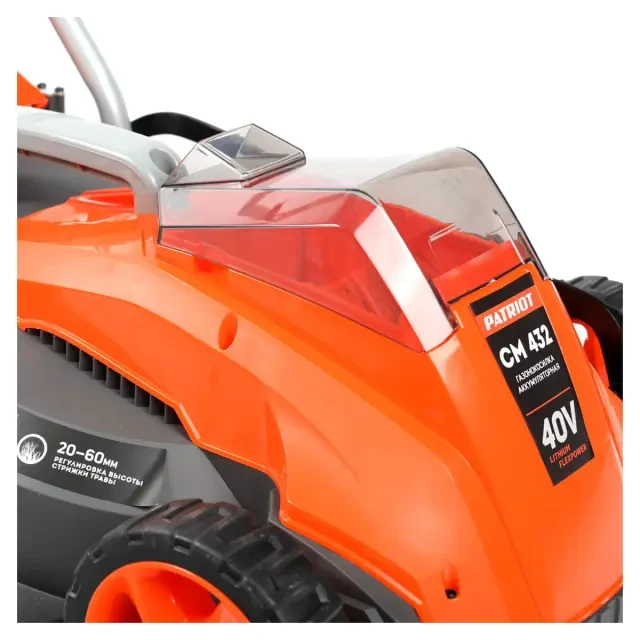 Аккумуляторная газонокосилка Patriot CM 432 Аккумуляторная газонокосилка Patriot CM 432