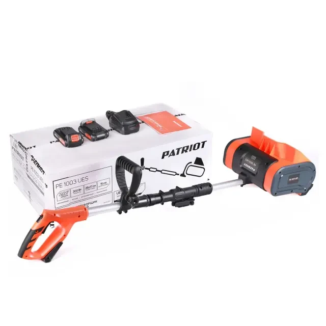Снегоуборщик аккумуляторный ручной Patriot PE 1003 UES с 2хАКБ 2 Ач + ЗУ 2А Снегоуборщик аккумуляторный ручной Patriot PE 1003 UES с 2хАКБ 2 Ач + ЗУ 2А