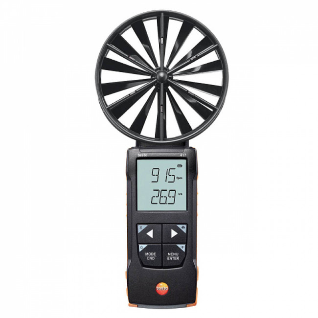 Анемометр цифровой Testo 417 с подключением к приложению Анемометр цифровой Testo 417 с подключением к приложению