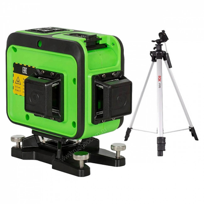 Комплект: лазерный уровень RGK PR-38G + штатив RGK F170 Комплект: лазерный уровень RGK PR-38G + штатив RGK F170