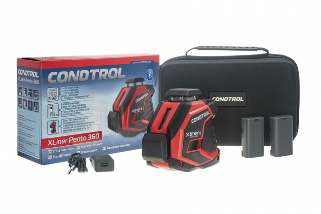 Лазерный уровень Condtrol XLiner Pento 360 Лазерный уровень Condtrol XLiner Pento 360