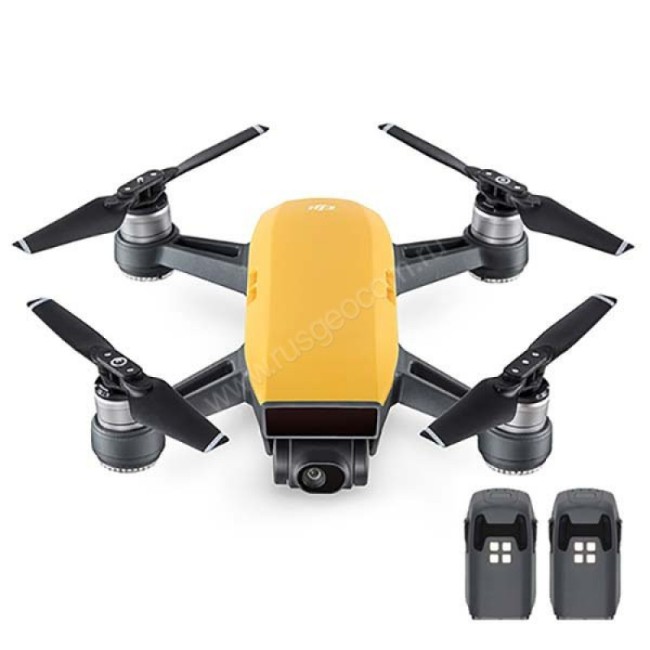 Квадрокоптер DJI Spark Sunrise Yellow, желтый с 2 дополнительными батареями