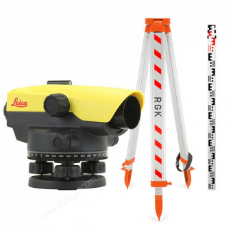 Комплект оптический нивелир Leica NA 524 с поверкой штатив рейка - 3 в 1 Комплект оптический нивелир Leica NA 524 с поверкой штатив рейка - 3 в 1
