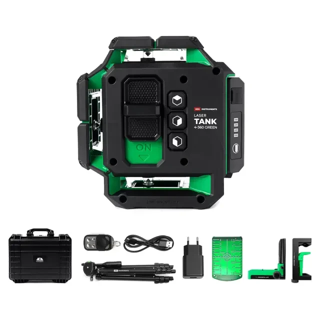 Лазерный уровень ADA LaserTANK 4-360 GREEN Ultimate Edition