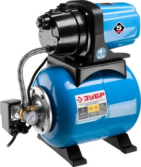 Автоматическая насосная станция, чугунный корпус НАС-М3-1200-Ч ЗУБР 1200 Вт, бак 20 л Автоматическая насосная станция, чугунный корпус НАС-М3-1200-Ч ЗУБР 1200 Вт, бак 20 л
