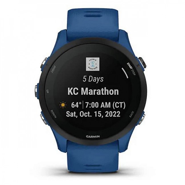 Смарт часы Garmin Forerunner 255 с синим ремешком Смарт часы Garmin Forerunner 255 с синим ремешком
