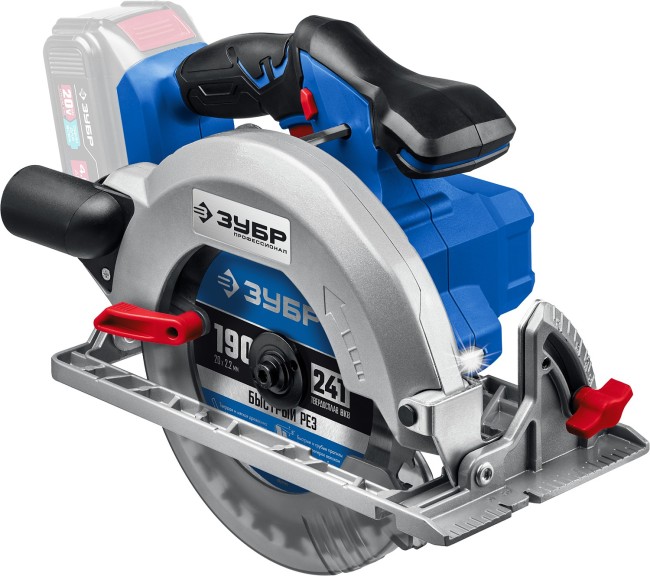 Пила циркулярная бесщеточная CPB-190 ЗУБР без АКБ