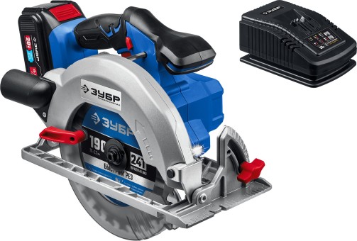 Пила циркулярная бесщеточная CPB-190-41 ЗУБР 1 АКБ Пила циркулярная бесщеточная CPB-190-41 ЗУБР 1 АКБ