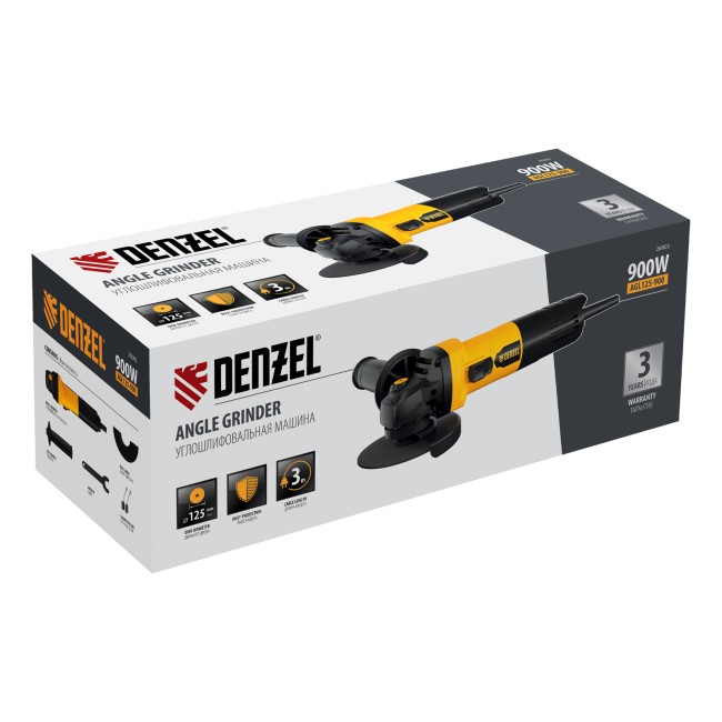 Углошлифовальная машина AGL125-900 Denzel