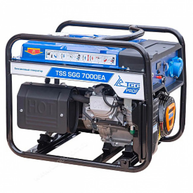 Бензиновый генератор TSS SGG 7000EA + комплект ручек и колес TSS 023123