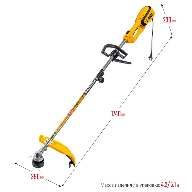 Сетевая коса SEH-38-1300 STEHER Сетевая коса SEH-38-1300 STEHER