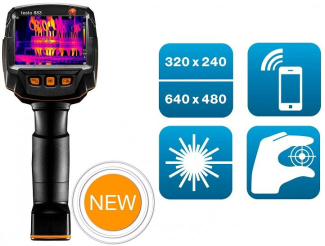 Комплект тепловизора Testo 883 со стандартным объективом