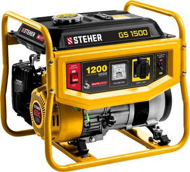 Бензиновый генератор бензиновый GS-1500 STEHER Бензиновый генератор бензиновый GS-1500 STEHER