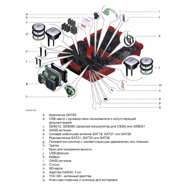 Комплект GNSS-приемника RTK ровер Leica GS18 I (LTE)+CS20 Disto
