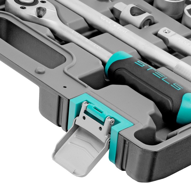 Набор инструментов, 1/2", CrV 31 предмет Stels Набор инструментов, 1/2", CrV 31 предмет Stels