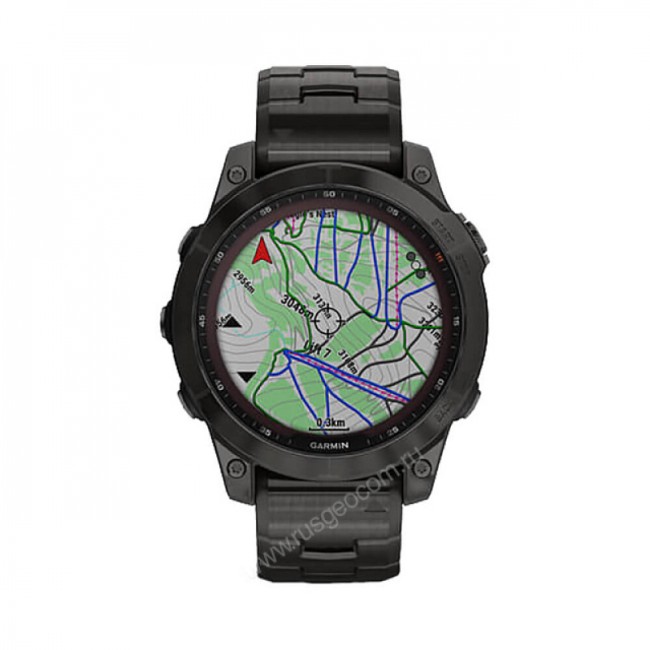 Часы Garmin Fenix 7 Sapphire Solar титановый угольно-серый DLC с угольно-серым титановым DLC браслетом Часы Garmin Fenix 7 Sapphire Solar титановый угольно-серый DLC с угольно-серым титановым DLC браслетом