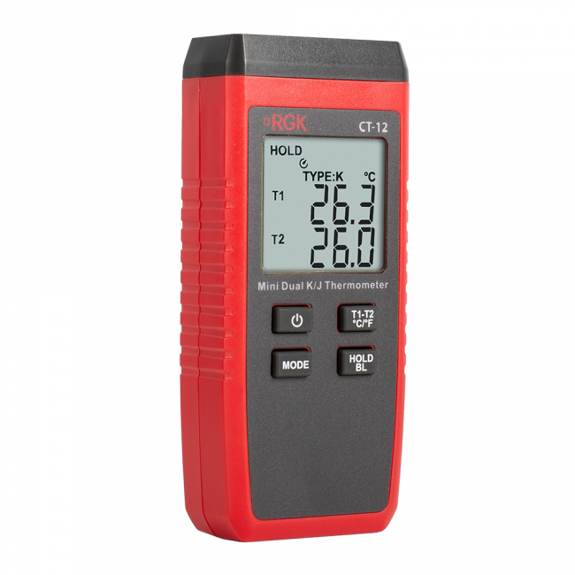 Термометр RGK CT-12 с погружными зондами температуры TR-10W Термометр RGK CT-12 с погружными зондами температуры TR-10W