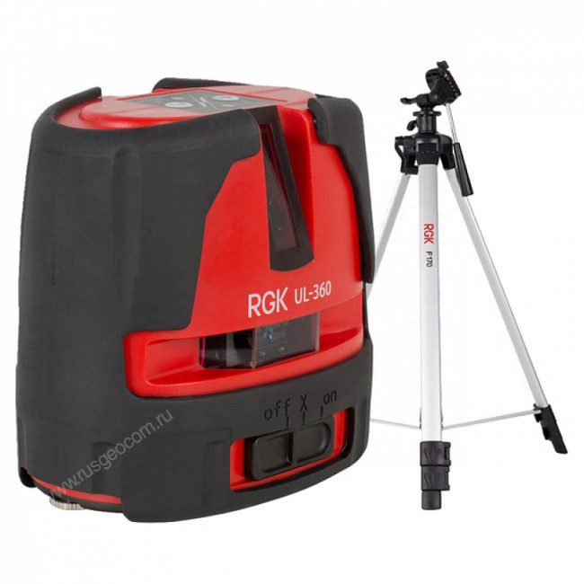 Комплект: лазерный уровень RGK UL-360 + штатив RGK F170