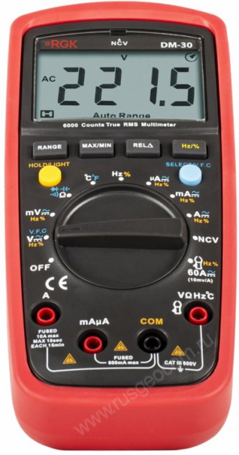 Мультиметр RGK DM-30 с поверкой