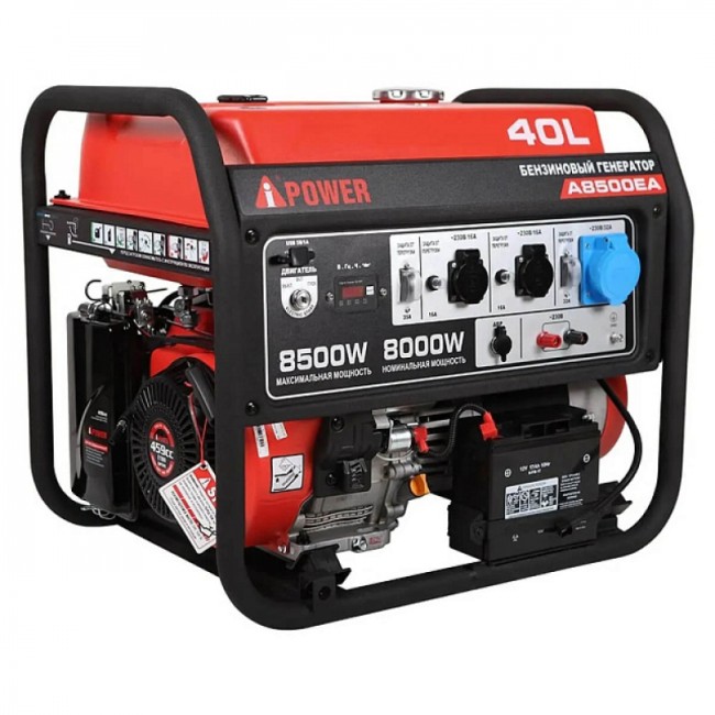 Бензиновый генератор A-iPower A8500EA + блок автозапуска A-iPower 230 В, 50 А
